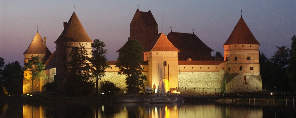 Castle at night